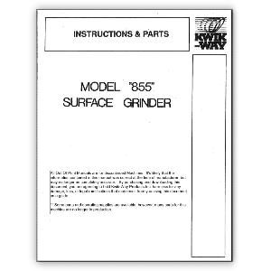 Model 855 Surface Grinder Manual (image for) Model 855 Surface Grinder Manual